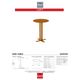 Korson Furniture Loft Colourado Rust Side Table-1