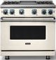 Viking® 7 Series 36" Pure White Pro Style Liquid Propane Gas Range with Griddle-3