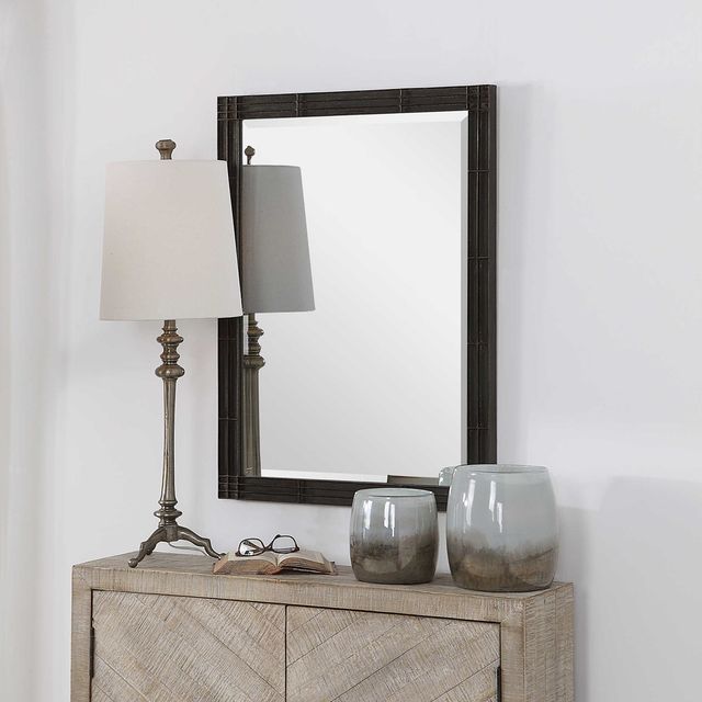 Uttermost® Gower Aged Black Mirror-2