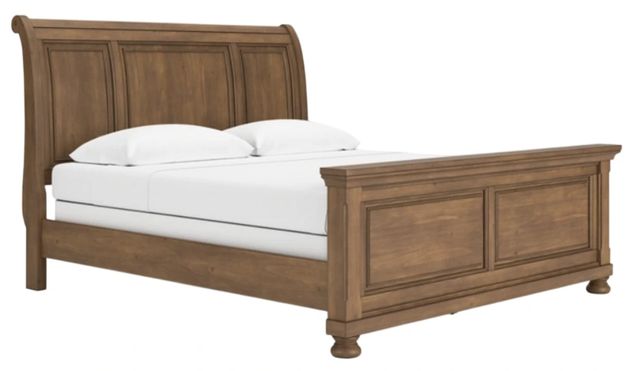 Signature Design by Ashley® Vandenmore Medium Brown King Sleigh Bed-0