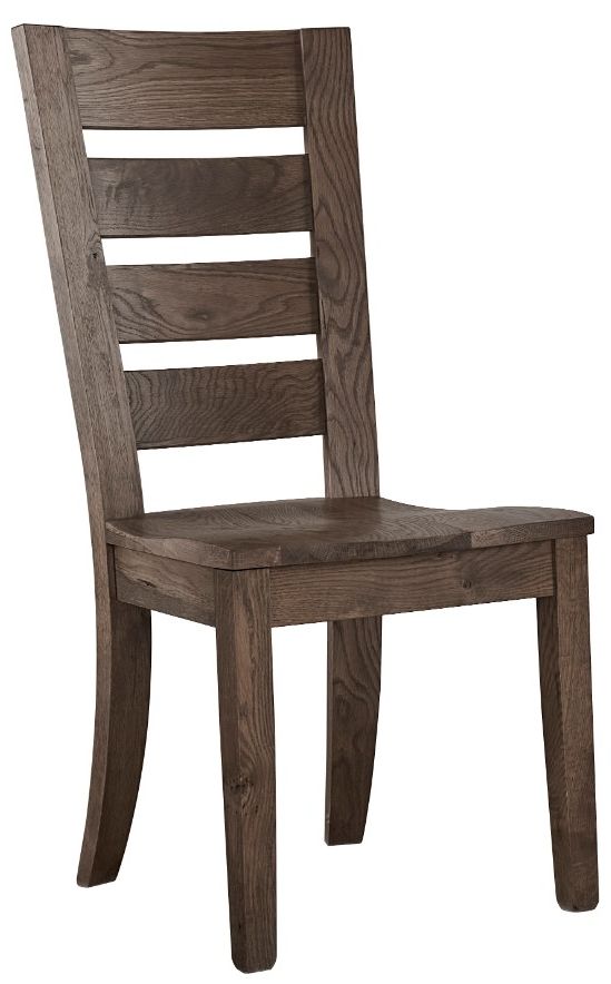 Artisan & Post by Vaughan-Bassett Dovetail Aged Gray Horizontal Slat Dining Side Chair-0