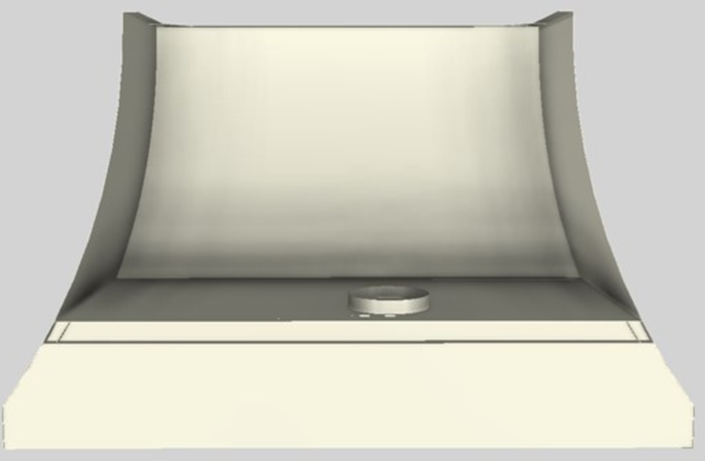 Vent-A-Hood® Designer Series 48" Biscuit Wall Mounted Range Hood-1