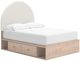 Signature Design by Ashley® Arloster Tan/White Youth Full 2-Drawer Upholstered Storage Panel Bed-1