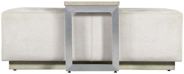 Hooker® Furniture Melange Bridged Cream Cocktail Table with Light Wood Base-2