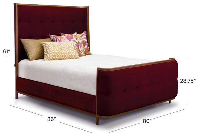 Wesley Allen Customizable Broadway King Upholstered Panel Bed-1