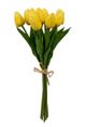 A & B Home Green/Yellow Faux Tulip 9-Stem Bundle-0
