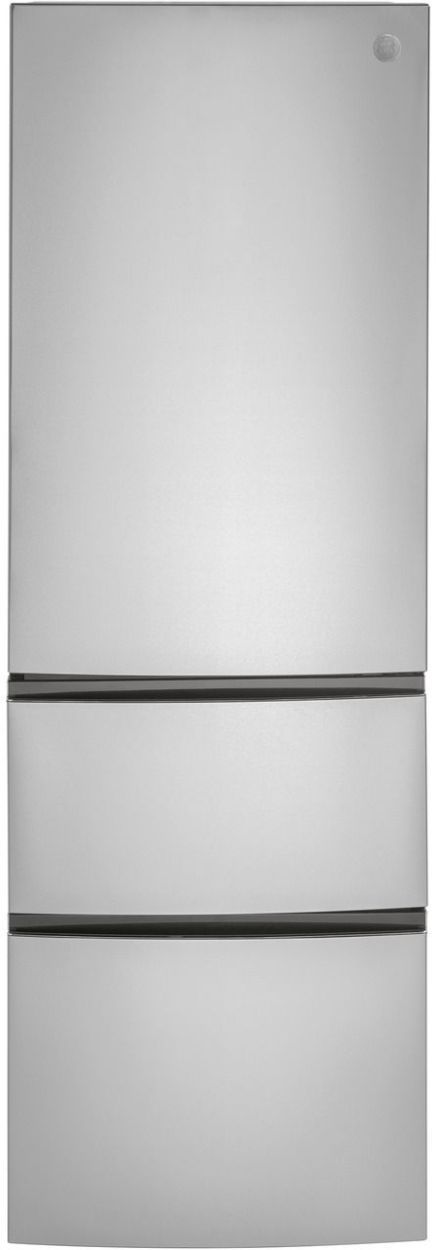 GE® 11.9 Cu. Ft. Stainless Steel Counter Depth Bottom Freezer Refrigerator