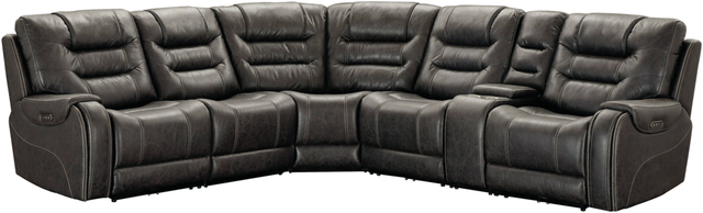 Signature Design by Ashley® Wasson 6-Piece Gray Reclining Sectional-0