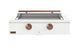 Caliber™ Rockwell Social 42" Matte White Built-In Natural Gas Outdoor Griddle with Copper Hardware-0