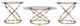 Signature Design by Ashley® Crimonti 3-Piece Glass Top Table Set with Champagne Base-1