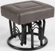 Crinar Dark Gray Ottoman-0