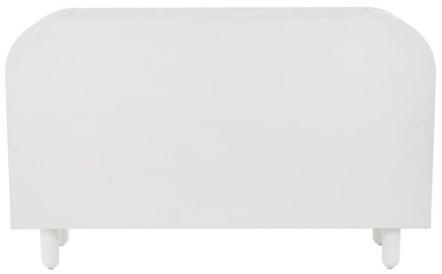 Deco Marche White 2-Drawer Console Table with Silver Knobs-2