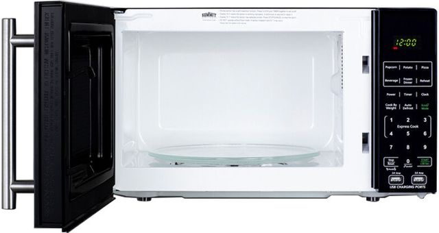 Summit® 0.7 Cu. Ft. Black Countertop Microwave-1