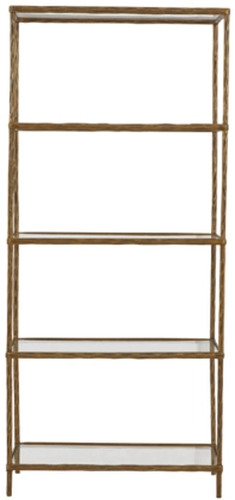 Signature Design by Ashley® Ryandale Antique Brass Bookcase-1