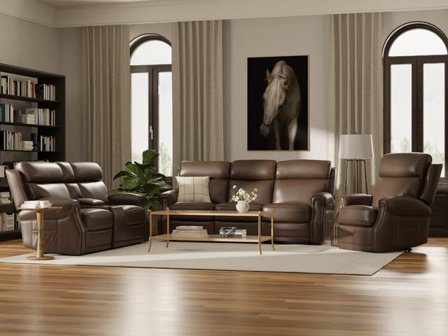 Umber Sofa, Loveseat, and Recliner Set-1