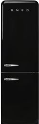 Smeg 50's Style Aesthetic 24'' 11.7 Cu. Ft. Black Bottom Freezer Refrigerator-0
