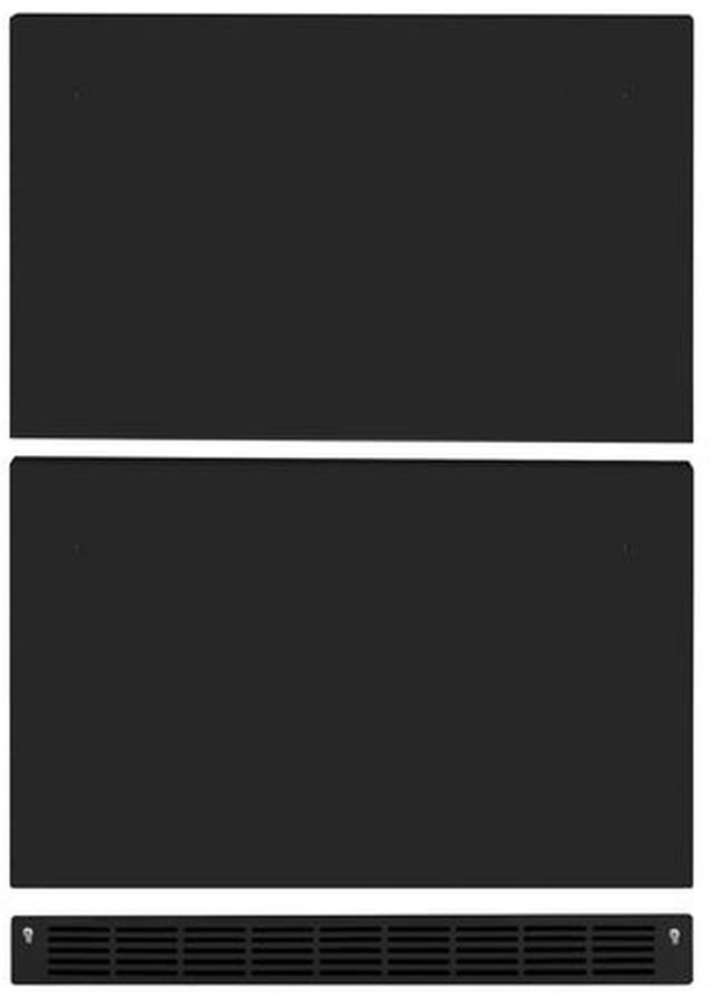 ZLINE 24" Black Matte Touchstone Refrigerator Drawer Panels-0