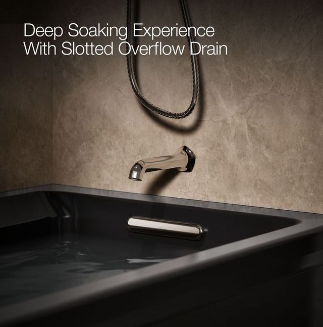 KOHLER® Archer® Black 72" x 36" Alcove Whirlpool Bath - Right Drain-3
