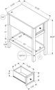 Monarch Specialties Inc. Grey Veneer 2-Tier Narrow End Table-1