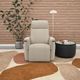 Fornirama Santorini Small Rocker Swivel Reclining Chair with Headrest-4