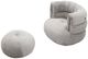VIG Furniture Divani Casa Shay Gray Fabric Accent Chair and Ottoman-1