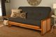 Kodiak Furniture Westport Linen Charcoal/Honey Full Futon with Mattress-1
