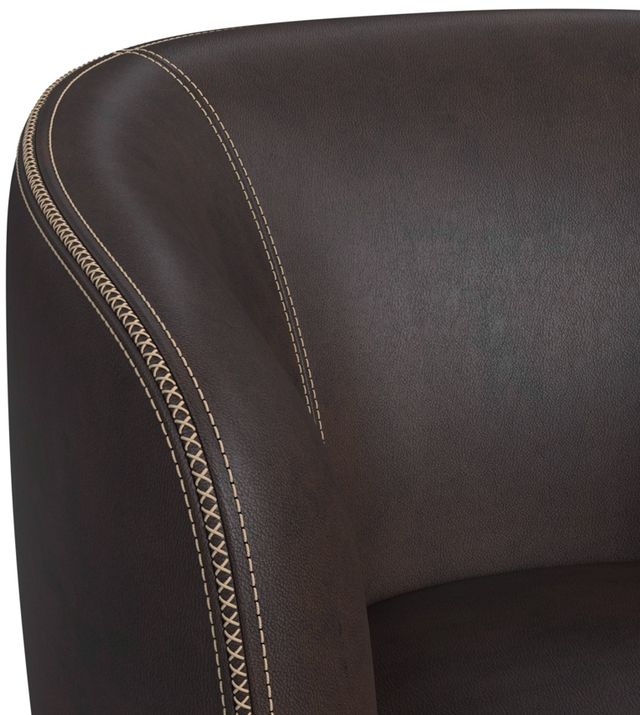 Elements International Vito Pebble Brown Swivel Chair-4