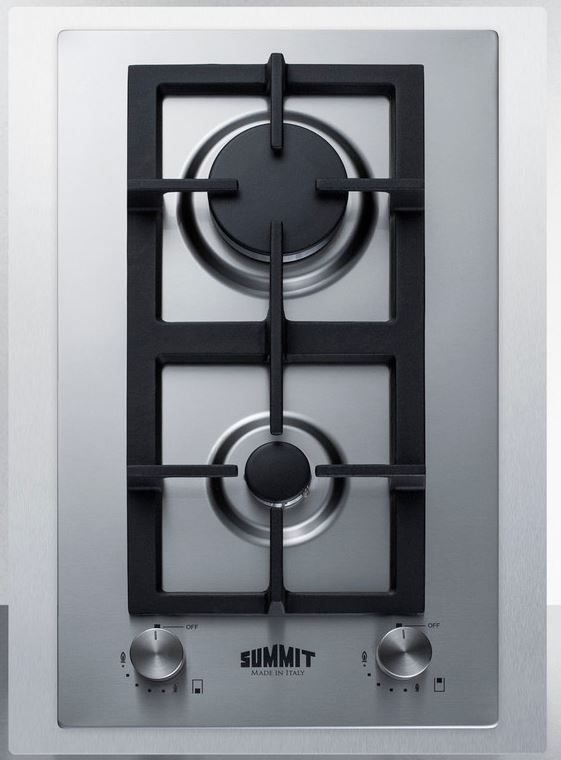 Summit® 15" Stainless Steel Liquid Propane Cooktop-0