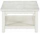 Liberty Furniture Backroads Parchment Brown Rectangular Cocktail Table with Weathered White Base-3