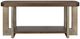 Bassett Mirror Nova Cerused Charcoal Oak Console Table with Brown Base-1