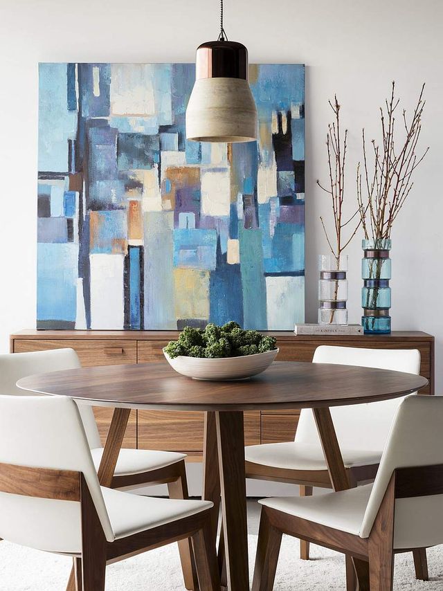 Moe's Home Collection Godenza Walnut Round Dining Table-2