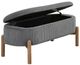 Homelegance® Mavis Gray Lift-Top Storage Bench-4