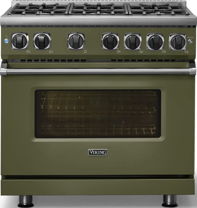 Viking® 7 Series 36" Martini Pro Style Natural Gas Range-2