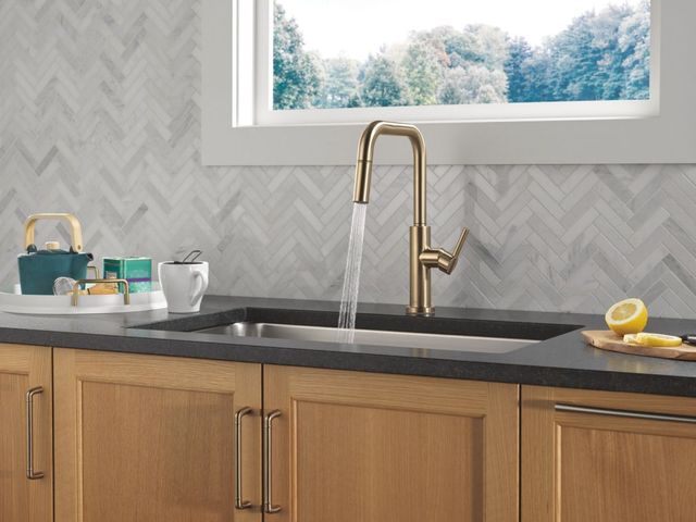 Delta Nicoli® Champagne Bronze Single Handle Faucet-2