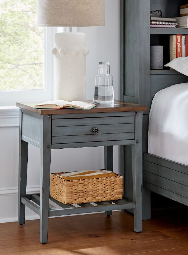 aspenhome® Pinebrook Denim Nightstand-1