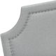 Monarch Specialties Inc. Grey Linen Queen Bed-4