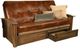 Kodiak Furniture Washington Oregon Trail Saddle/Rustic Walnut Full Storage Futon with Mattress-0