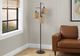 Monarch Specialties Inc. Black 73" Floor Lamp with 3 Bulbs-1