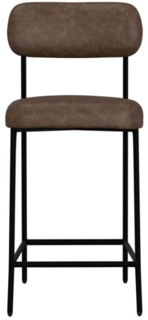 International Furniture Direct Seating Black/Brown 43" Bar Stool-2