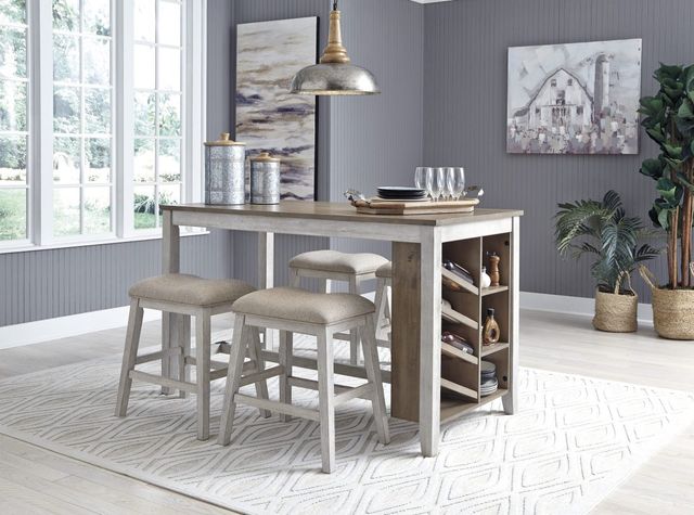 Signature Design by Ashley® Skempton Light Brown/White 24" Counter Stool-3