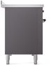 Ilve® Nostalgie II Series 48" Graphite Matte Pro Style Induction Range-4