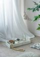 A & B Home White 22" Marble Rectangular Tray-5