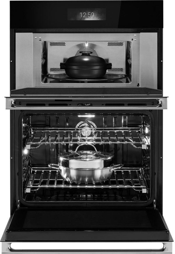 Jennair® NOIR™ 30" Stainless Steel Oven/Micro Combo Electric Wall Oven with V2™ Vertical Dual-Fan True Convection with Advanced Temperature Precision-4