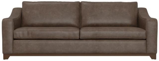 International Furniture Direct Natural Parota Dark Brown Sofa-2