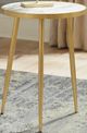 Coaster® Modern Marble Top Accent Table with Gold Tapered Legs-1