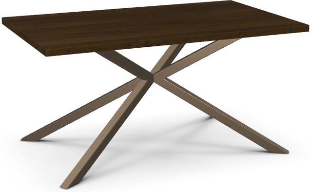Amisco Customizable Asterisk Birch 60" Rectangular Table with Decorative Bolts-0