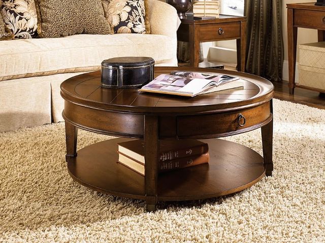Hammary® Sunset Valley Mahogany Round Cocktail Table-1