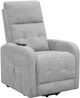 Coaster® Howie Grey Tufted Upholstered Power Lift Recliner-0