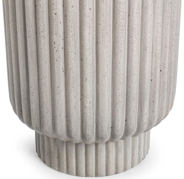 Classic Home Givens Light Gray Concrete Outdoor Accent Table-3