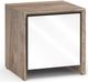 Salamander Designs® Barcelona 217 AV Cabinet-Natural Walnut/Gloss White-0